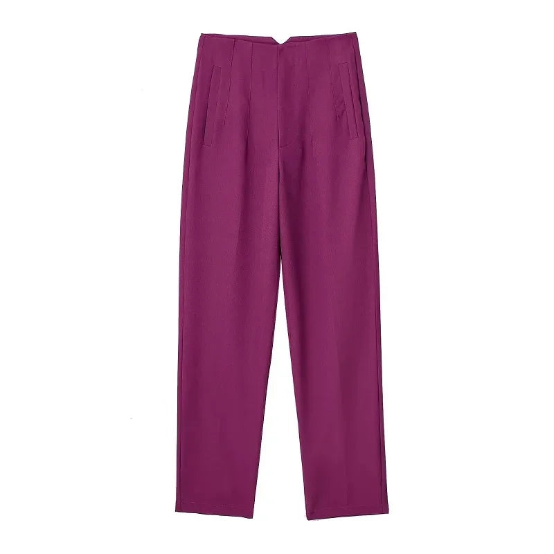 Ladies Pants Office Wear Pants for Women Fashion High waist Formal Pants Office outfits Pencil Trousers