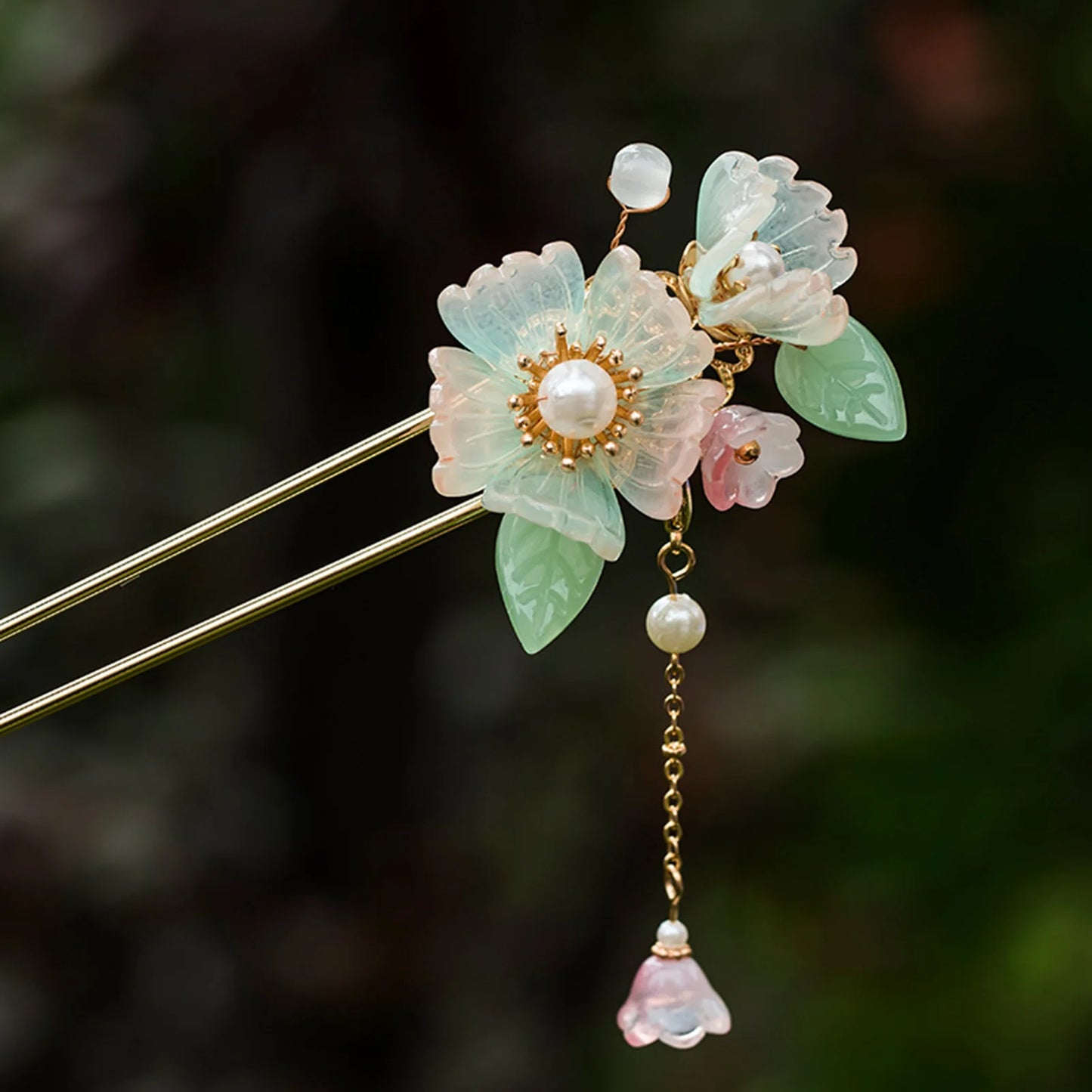 Pearl Rhinestone Flower Hairpins Hair Accessories Pearl Hairpins Flower Hair Pins Hair Ornaments Hair Stick