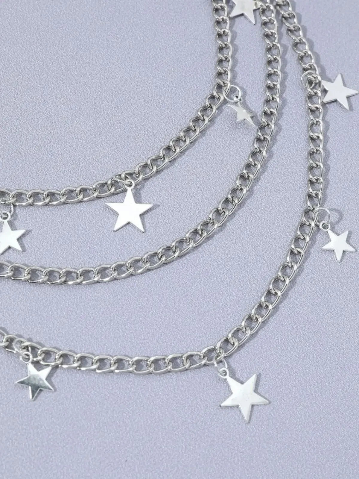 Star Charm Layered Street Style Pant Jeans Chain Belt