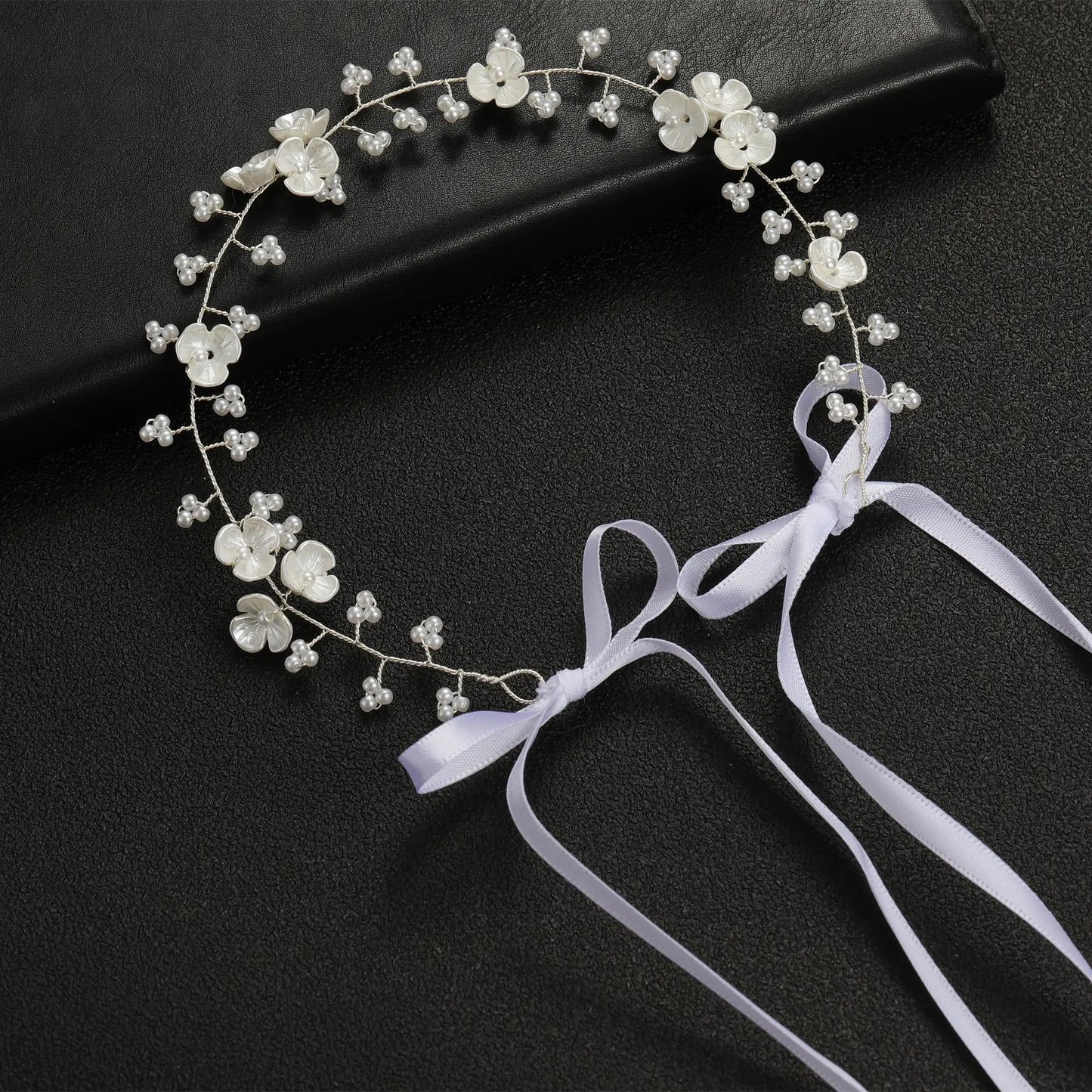 Elegant Women Hair Accessories  Headband Crystal Pearl Hairband Head Ornament Ladies  Hair Jewelry