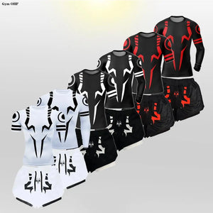 Jujutsu Kaisen Anime Compression T Shirt Suits Men's 2 In 1 Shorts Sport Running Jogging Gym Tracksuit Men Clothing Rashgard MMA