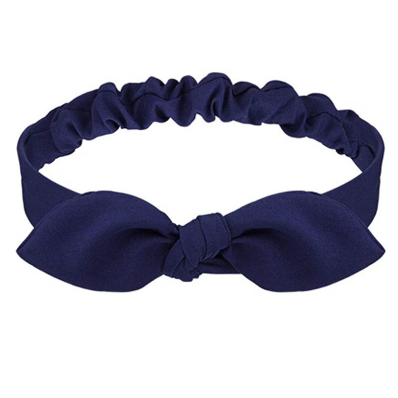 Boho Women Soft Solid Print Headbands Vintage Cross Knot Elastic Hairbands Turban Bandanas Hair Bands Hair Accessories