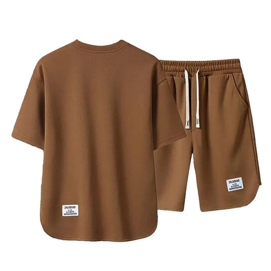 Men's Fashion Two Piece Set Summer Short Sleeved T-shirt And Shorts Loose Sets Men Designer Clothes Tracksuits