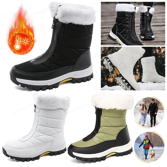 Boots Snow Fashion Shoes  Fur Keep Warm Boots  Soft Plush