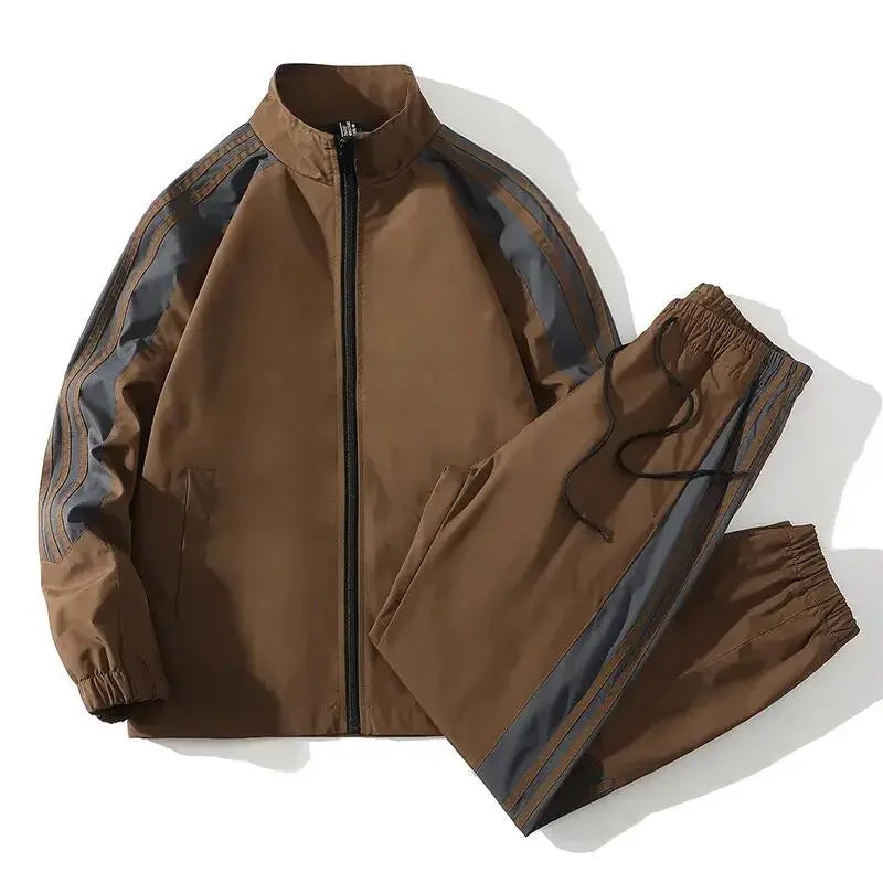 Casual Suit Men Spring Autumn Trendy Loose Fit Sports Suit New Style Fashionable