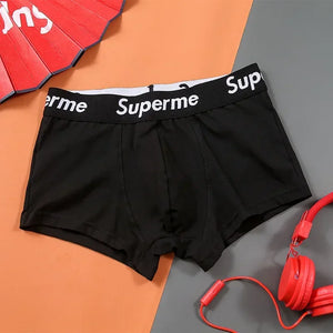 Men's underwear, high - stretch shorts, cotton boxer shorts, sexy, comfortable and soft underpants, plus size (M - 2XL).