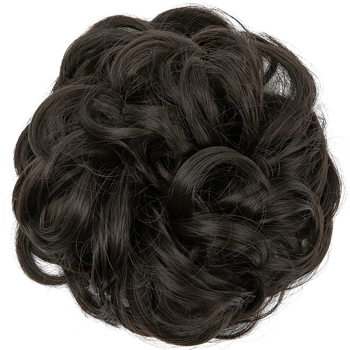 Synthetic Messy hair piece Daily Use Chignon Scrunchies Fake Elastic Hairpiece Blonde Brown Donut Bun For Women
