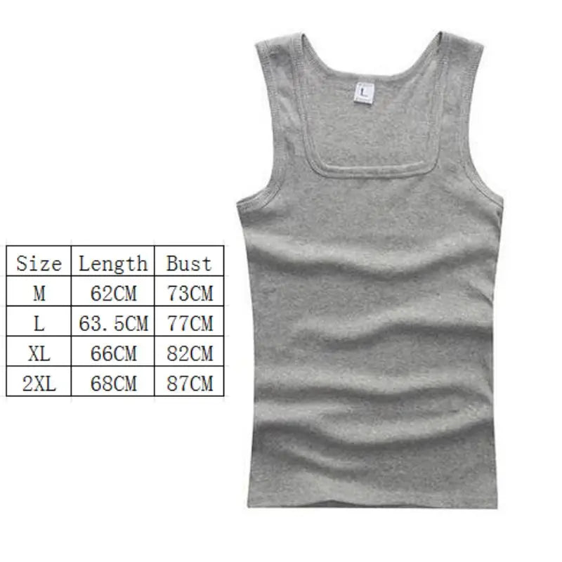 100% Cotton Oversized T-shirt Sleeveless Tank Top Solid Color Fitness Muscle Vests Bodybuilding T Shirt