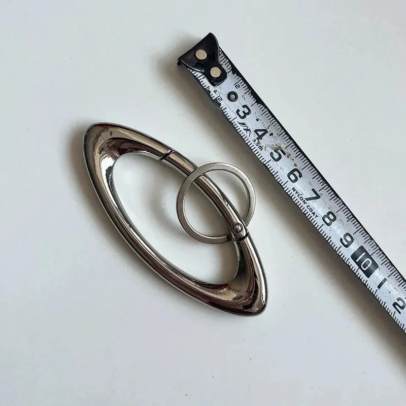 Zinc Alloy Mountaineering Keychain Oval Multifunctional Belt Buckle ESSENTIAL ICON CARABINER BLACKOUT Mountaineering Accessories