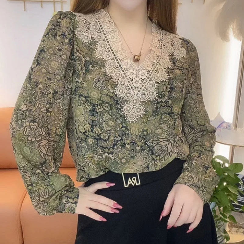 Casual Print Lace