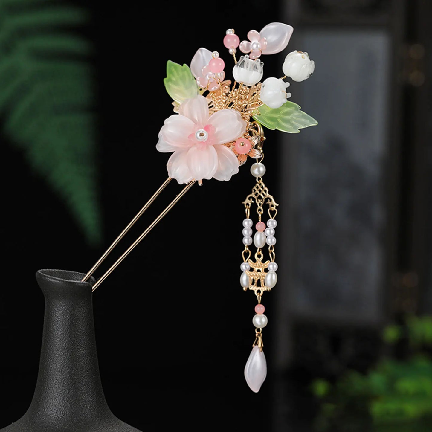 Pearl Rhinestone Flower Hairpins Hair Accessories Pearl Hairpins Flower Hair Pins Hair Ornaments Hair Stick
