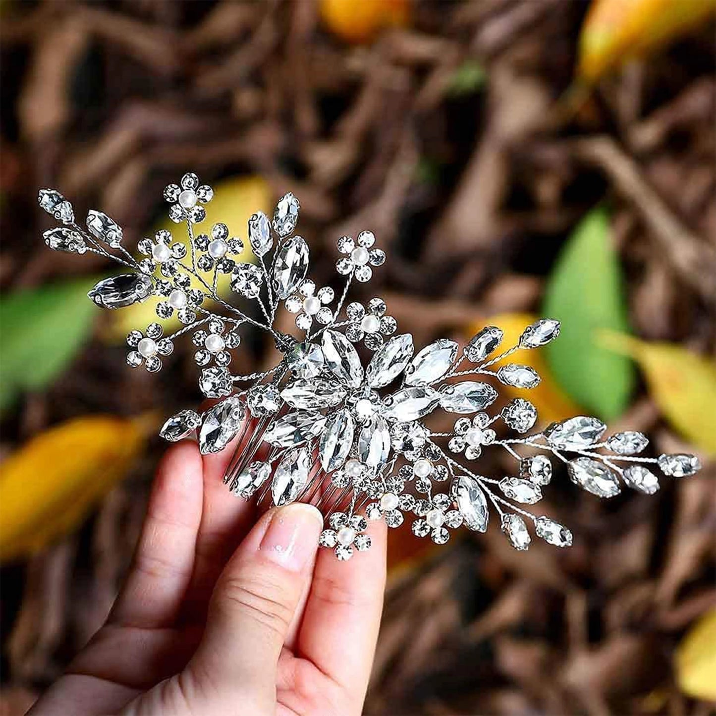 Comb Head Jewelry Bride Hair Clips Headpiece Crystal Women Bridal Hair Accessories Women Hair Ornaments