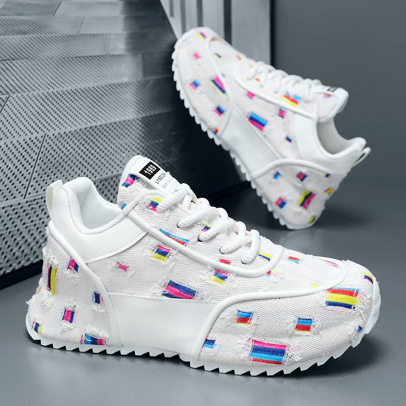 Men's casual, lightweight, breathable, comfortable, fashionable sports shoes with soft soles, wear-resistant, anti slip