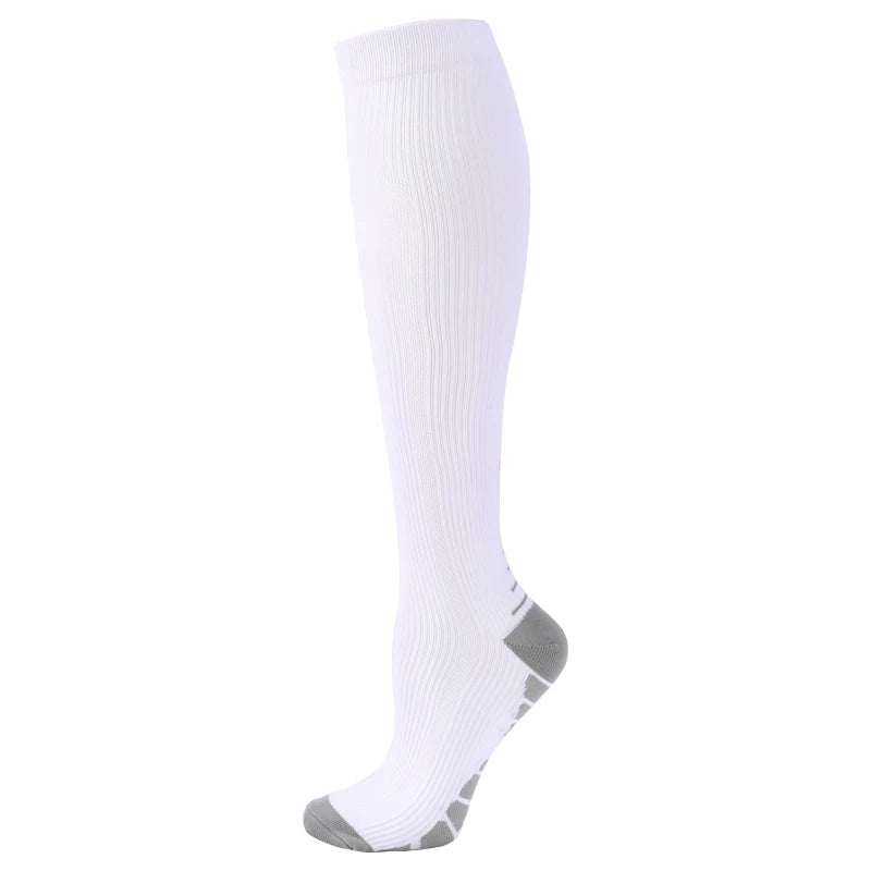 Compression Socks Knee High 20-30 Mmhg Fit Medical Edema Diabetes Varicose Veins Running Marathon Compression Sports Socks