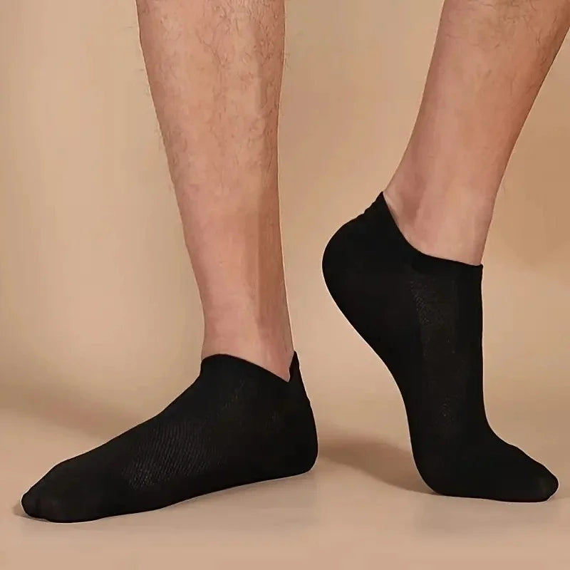 25 pairs of socks men's and women's black and white socks  anti-odor and sweat absorption thin boat socks