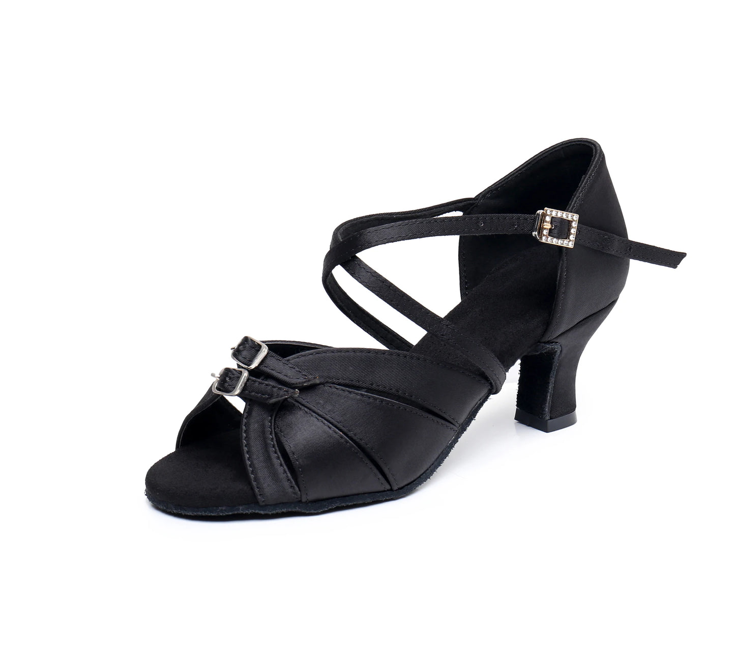 Latin Dance Shoes  Adjustable Ballroom Practice Dancing Shoes Soft Bottom 5/7cm