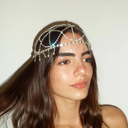 Tassel Headdress Jewelry Handmade Rhinestone  Headbands