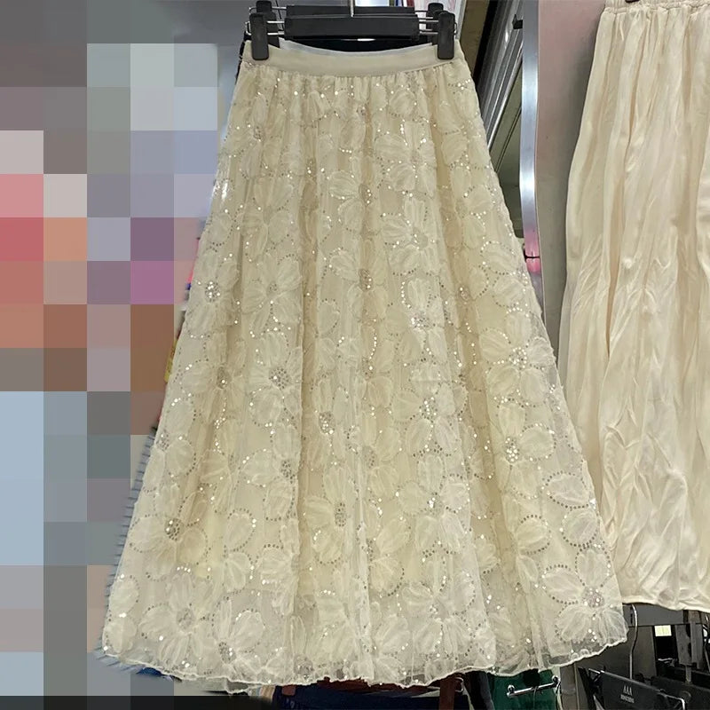 Vintage Long Skirt Ethnic Style
