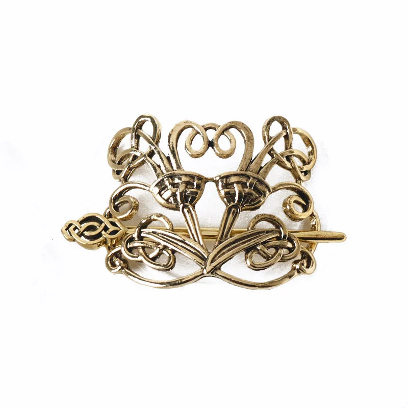 Women Celtic Hair Slide Hairpins Viking Celtic Hair Clips Celtic Knot Hair Stick Metal Hair Barrette Hair Pin Retro Hair Accessories