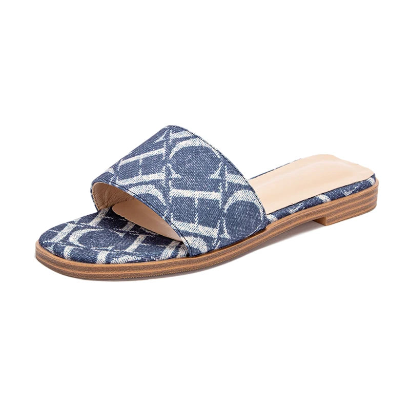 Classic Simple Design Wearable Comfortable Anti-slip Sole Letter Printed Slippers Seasonal