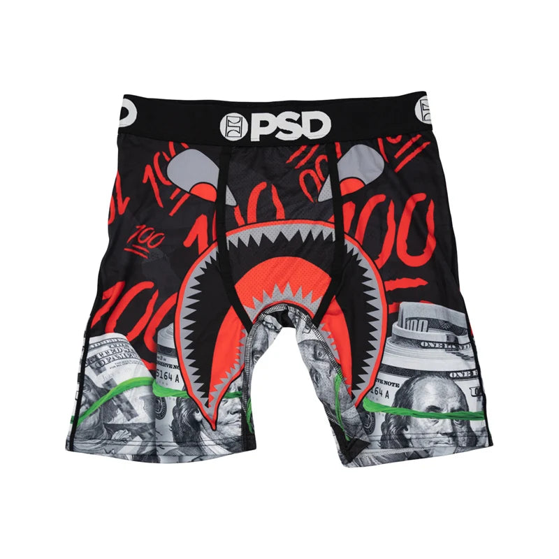 1Pcs Sexy Men Underwear Boxers Men's Panties Lingerie Breathable Printed Male Underpants Plus Size Man Boxer Briefs Mens Trunks