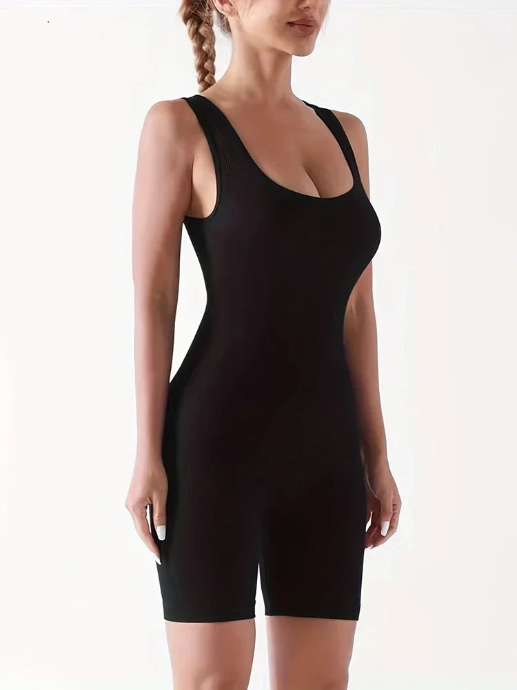 Jumpsuits Shorts Female Sleeveless Sport Romper Bodysuits Summer Yoga Fitness Outfits