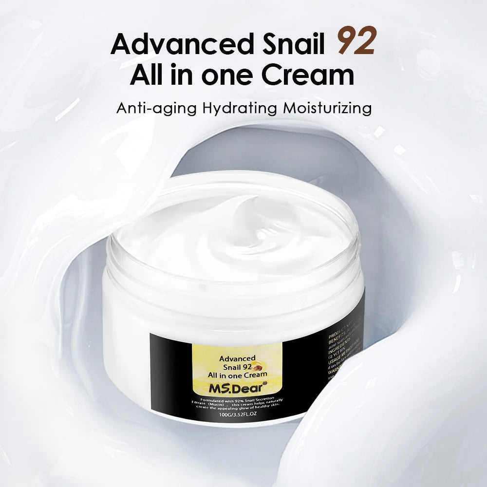 Collagen Snail Mucin 92% Repair Face Cream Face Lifting Anti-aging Fade Fine Lines
