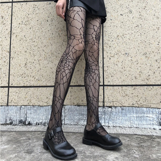Lace Thigh High Stockings Sexy Sheer Floral Pattern Anti-Slip Elastic Long Socks