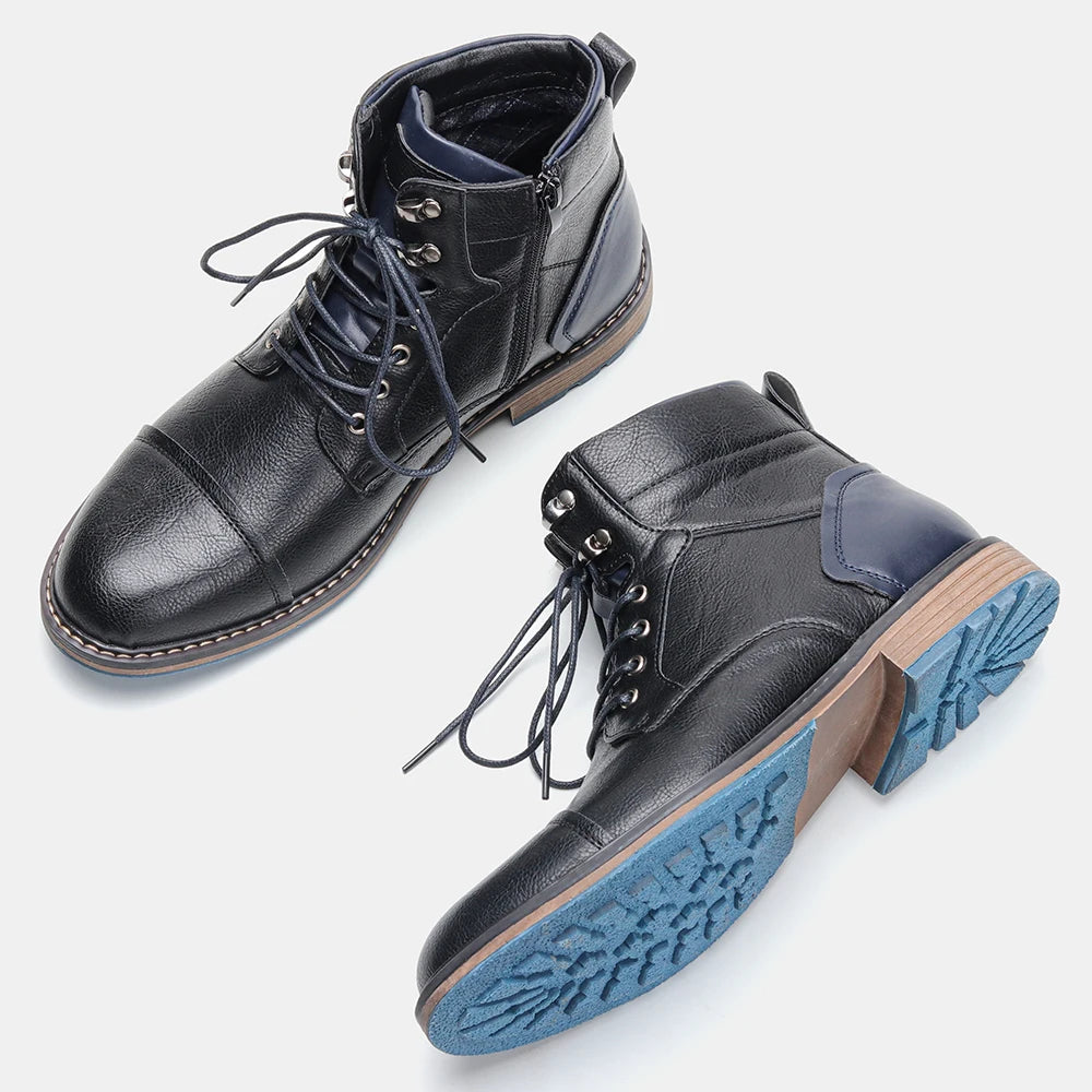 Retro Men Ankle Boots Outdoor Casual Fashion Men Boots