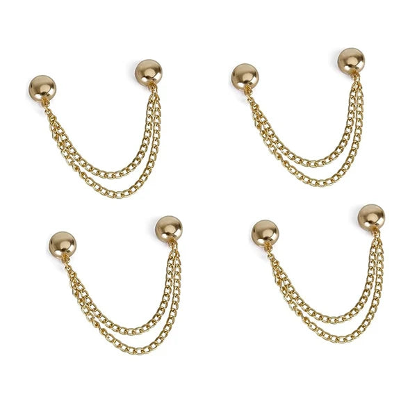 4PCS Magnetic Clothing Clips Multi-Function Magnetic Strength Buttons Clips Pinless Brooch Clips for Women Clothes Cardigans