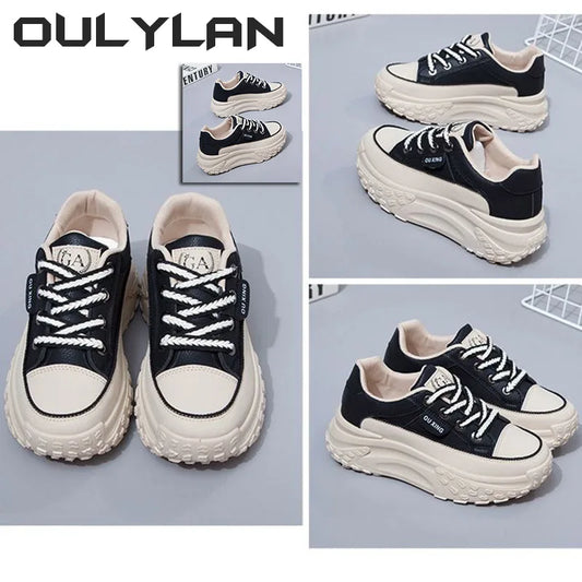 Retro Spring Platform Shoes Casual Sneakers Versatile Fashion