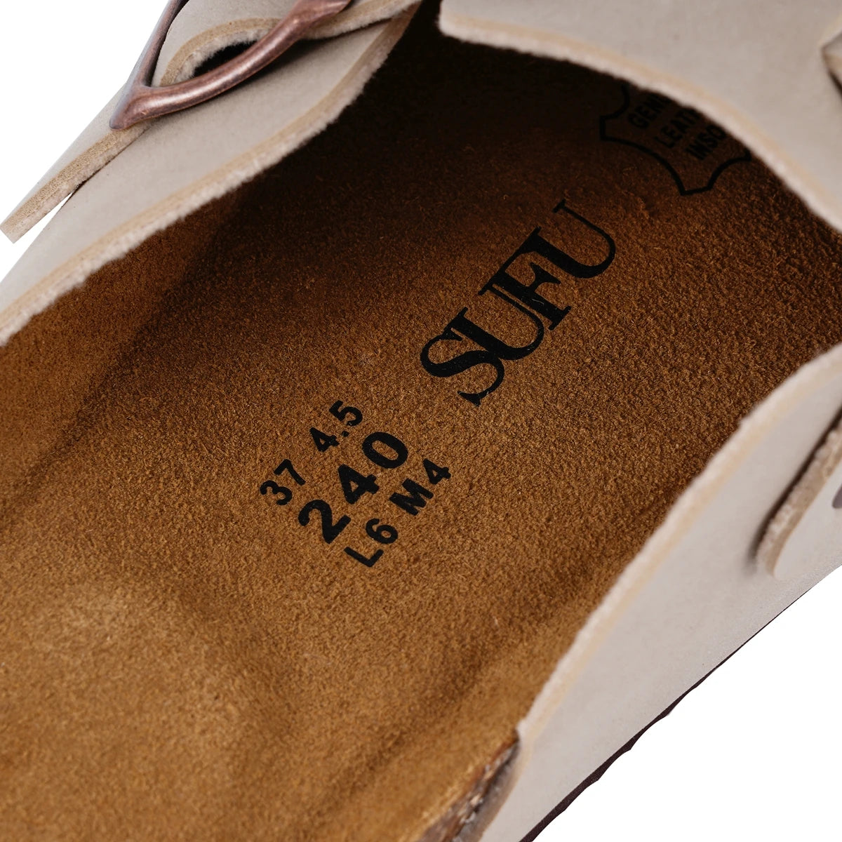 Leather Birkenstocks Women's New All-in-one Flat Slip-on Beanie Shoes  Vintage