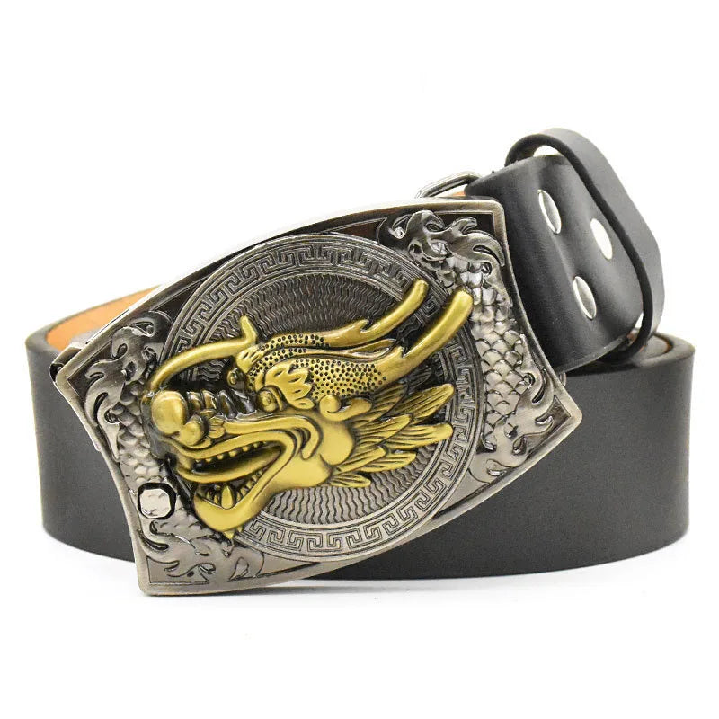 Metal West Cowboy Belt Buckle With Knife  Jeans Accessories Fit 3.8CM-4CM