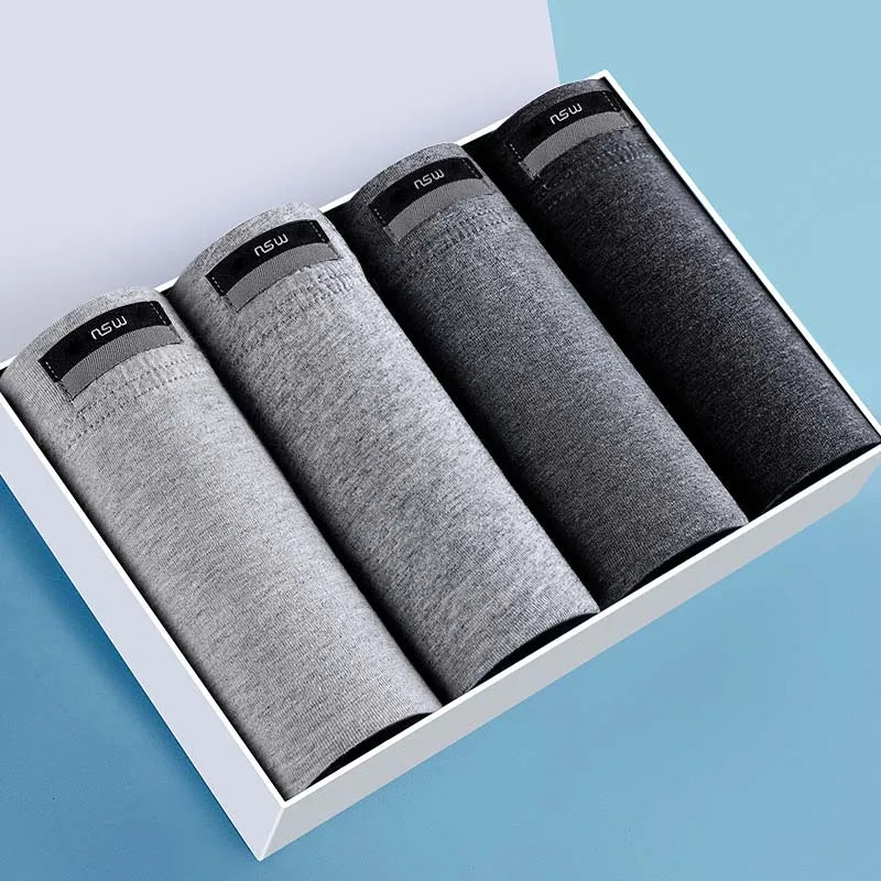 2/3/4/7 PCS Boxer Men's Panties Underpants Pure Cotton Male Comfortable Breathable Man Boxershorts Sexy Underwear For Men L-5XL