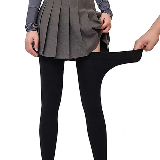 Cotton Thigh High Socks Super Elastic Stockings  Over-knee Extra Long Socks