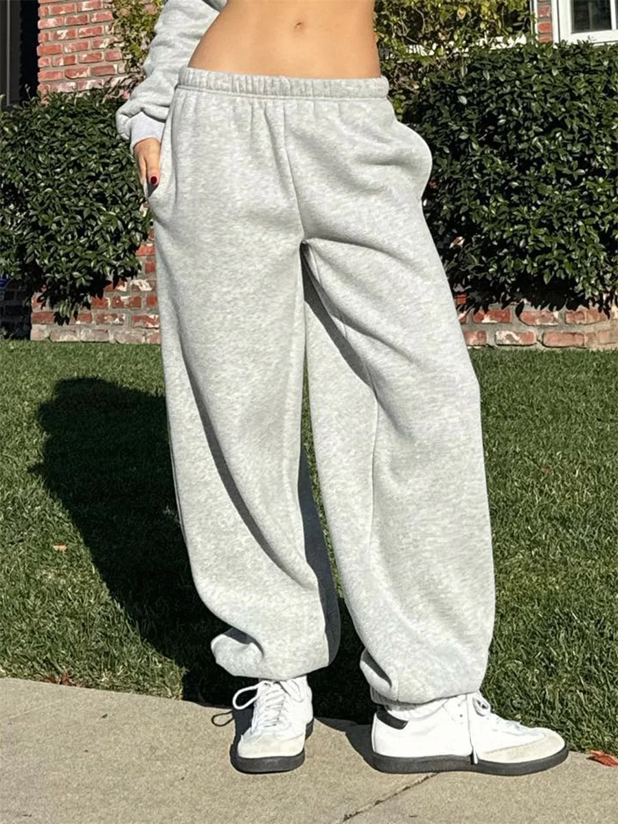 Women s Winter Joggers  Drawstring Waist Cozy Athletic Pants with Side Pockets and Fleece Lining