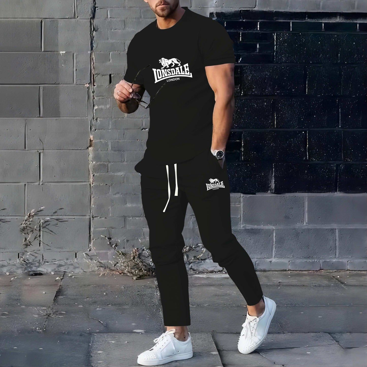 Summer hot selling men's suits sportswear men's fashion clothing  T-shirts pants two-piece sets casual wear streetwear