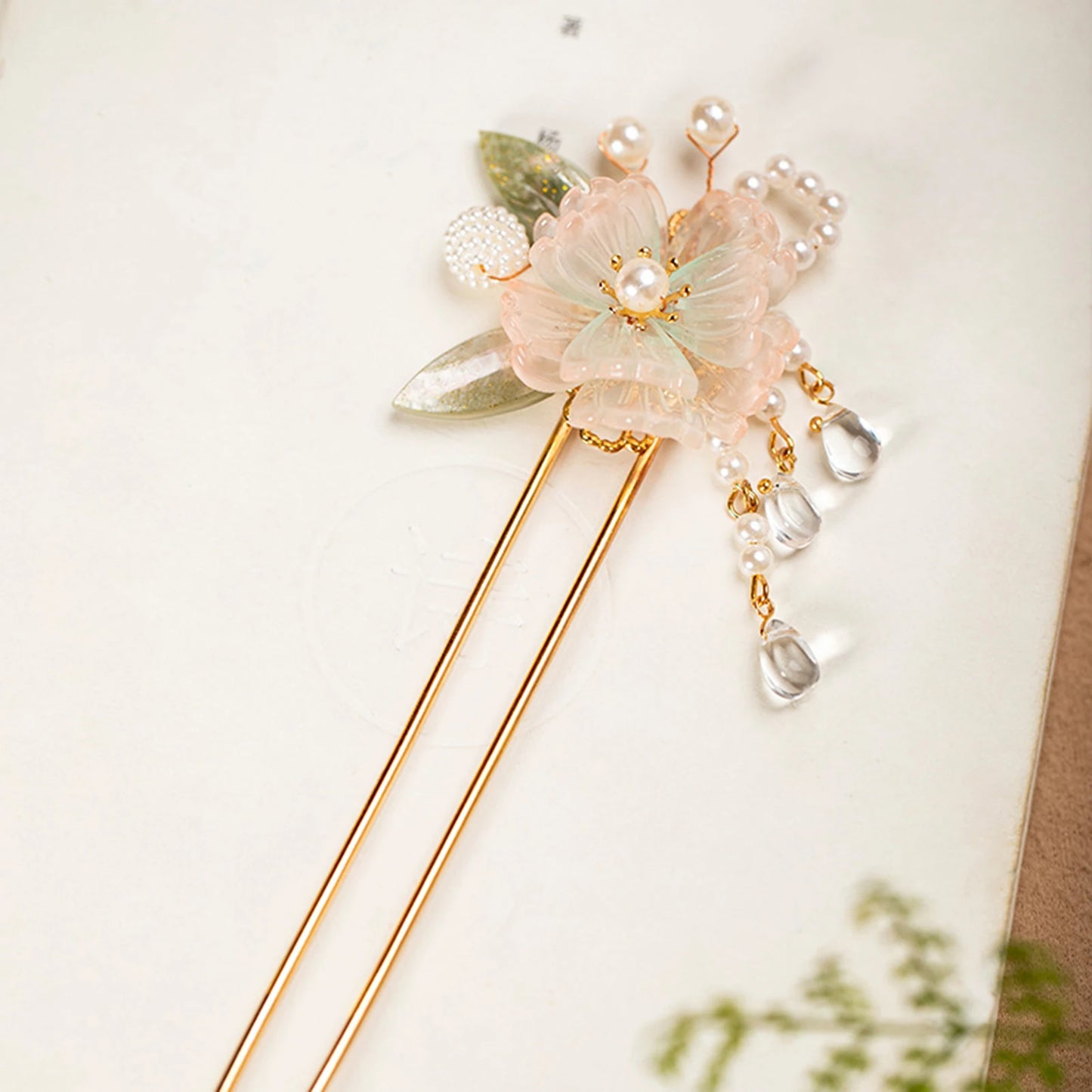 Pearl Rhinestone Flower Hairpins Hair Accessories Pearl Hairpins Flower Hair Pins Hair Ornaments Hair Stick