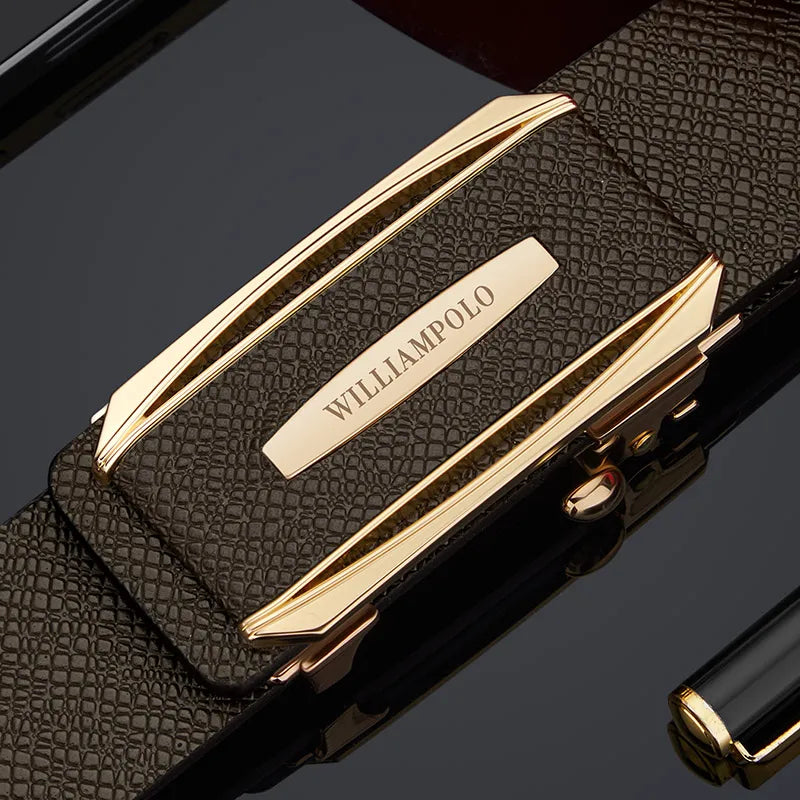 Fashionable and personalized waistband, minimalist toothless automatic buckle belt