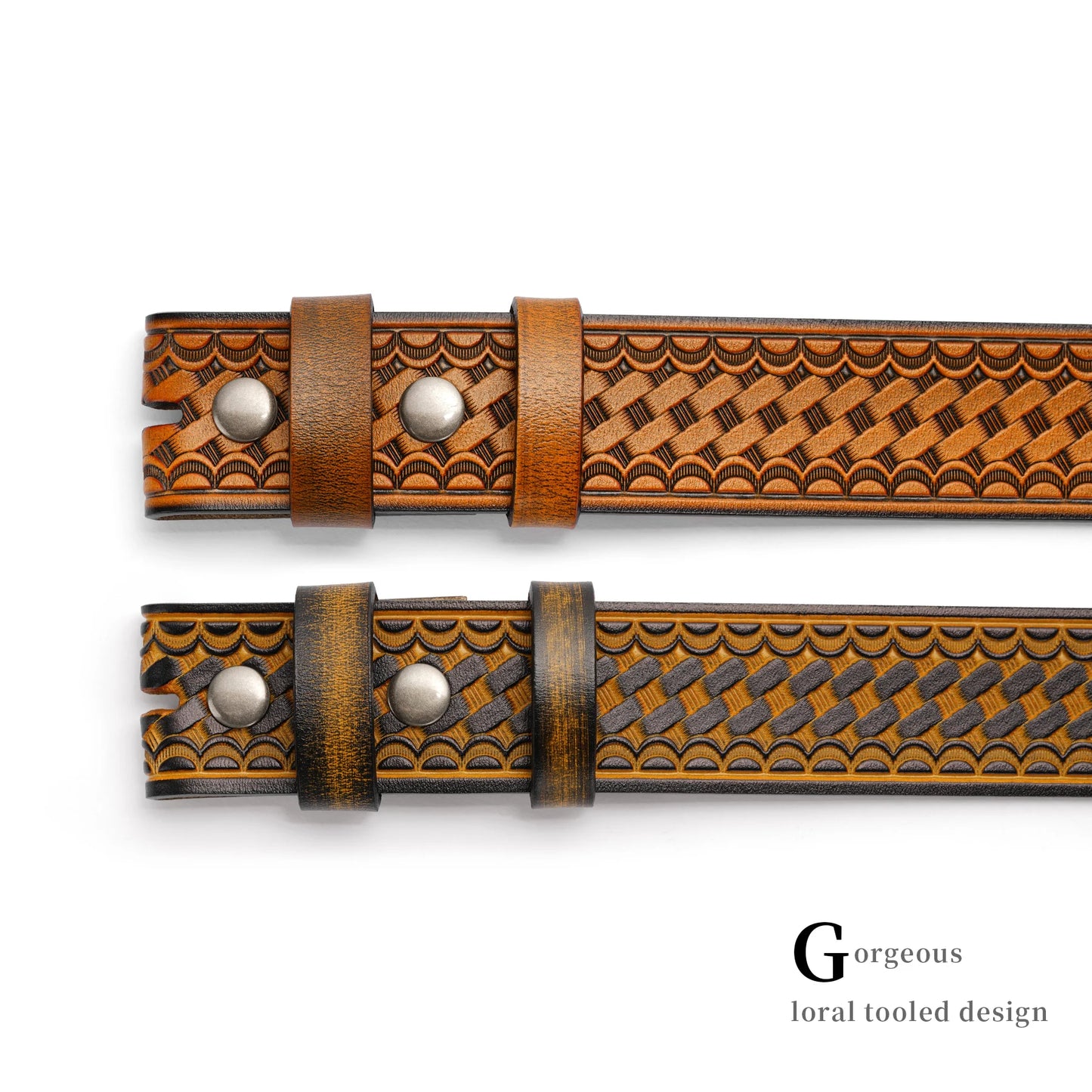 Western Cowboy Belts WITH OUT Buckle Classic Genuine Leather No Buckle Cowboy Belt Full Grain Leather Belt