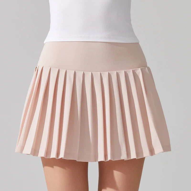 Pleated Tennis Skirt for Women with Pocket Shorts Women's High Waisted Lightweight Athletic Golf Tennis Skorts Skirts Flowy