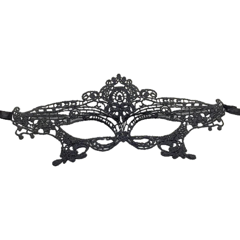 Black Queen Lace Mask Embroidery Appliques Party Carnival Mask Woman Accessories Halloween Masquerade Mask