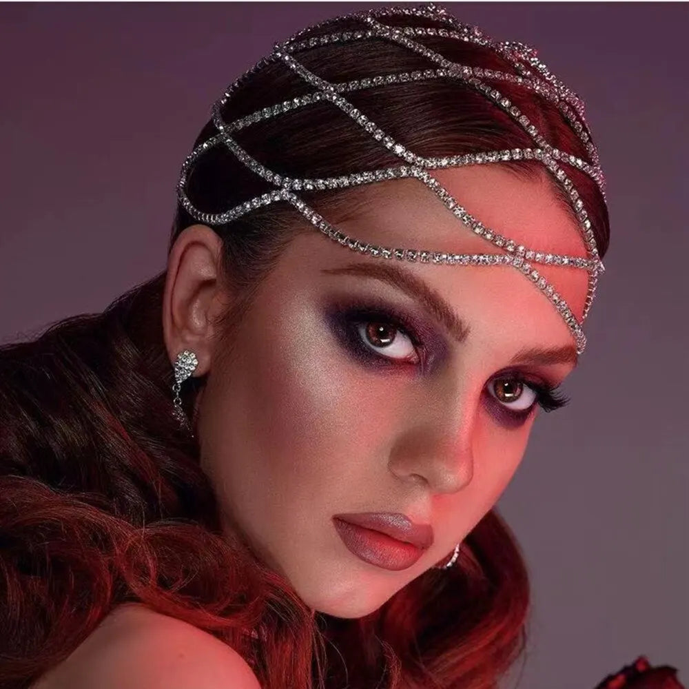 Mesh Hair Accessories Luxury Designer  Ornaments 1920s Gatsby  Headpiece