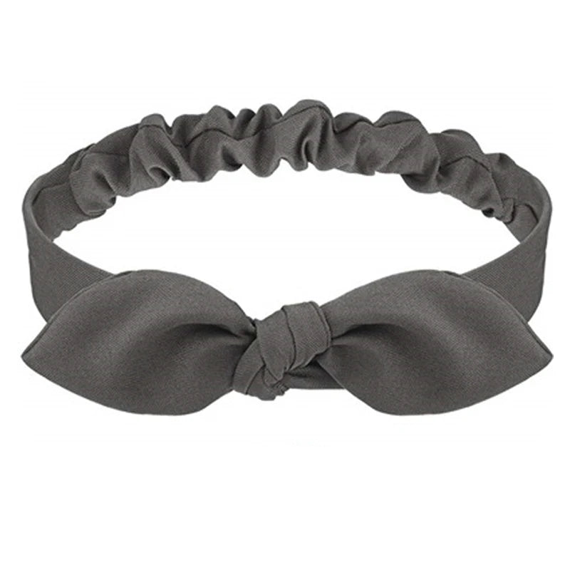 Boho Women Soft Solid Print Headbands Vintage Cross Knot Elastic Hairbands Turban Bandanas Hair Bands Hair Accessories