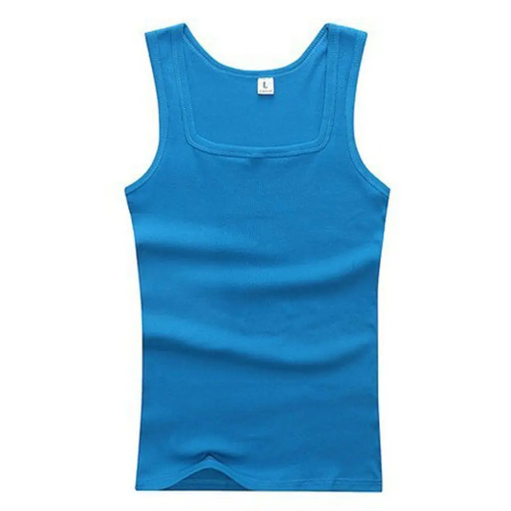 Summer  clothes Women Basic Elastic tank top Pure Cotton Sleeveless  t-shirt Bodybuilding Fitness T-shirt