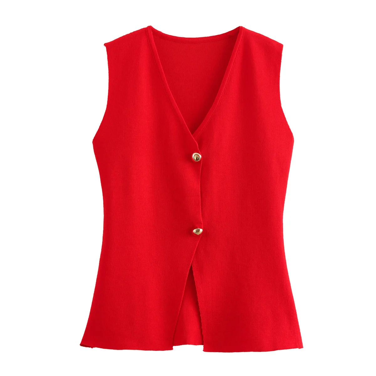Woman Knit Vest Top Cropped Sleeveless Vests for Women Button Summer Vest Top Knitted Short Tops