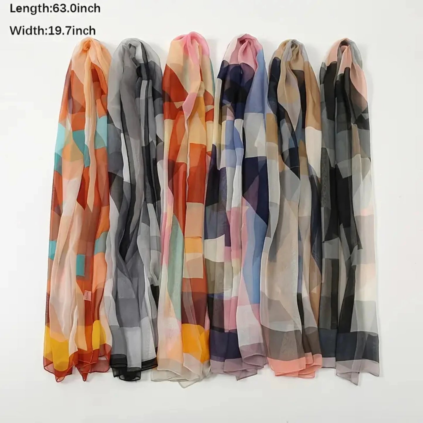 Lightweight Print Pattern Scarf Fashion Scarves Sunscreen Shawls