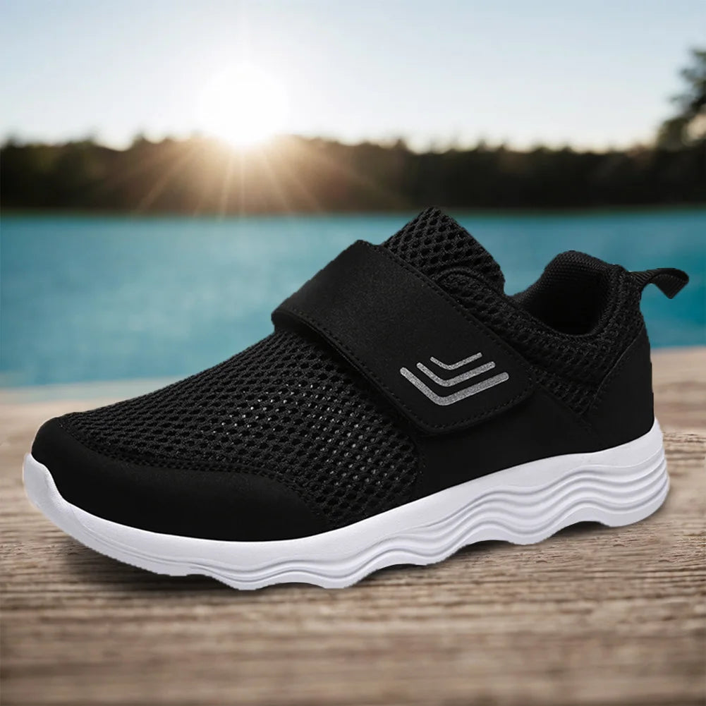 Walking Sneakers Comfortable Fashion Sneakers Adjustable Closure Orthopedic Shoes Lightweight for Swollen Feet