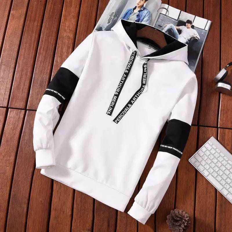 Men's Tracksuit Casual Luxury Hooded Sweatshirt High Quality Classic Black White Simplicity Suit Or Top Or Pants Jogging Clothing