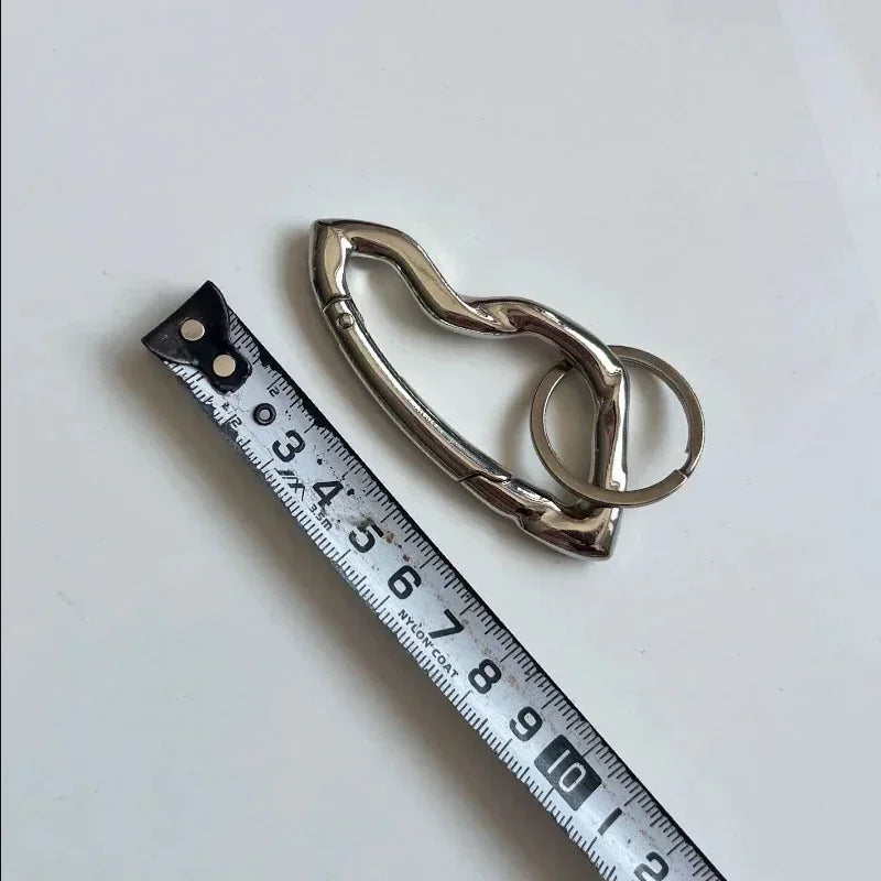 Zinc Alloy Mountaineering Keychain Oval Multifunctional Belt Buckle ESSENTIAL ICON CARABINER BLACKOUT Mountaineering Accessories